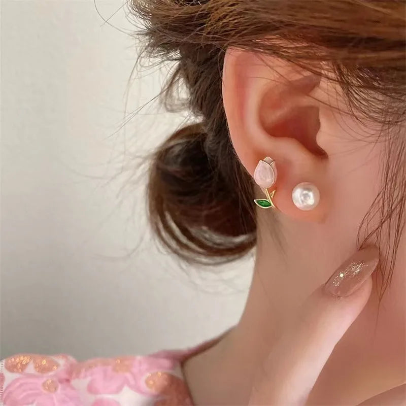 Tulip Flower Earrings