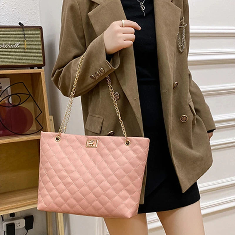 Lattice Leather Bag