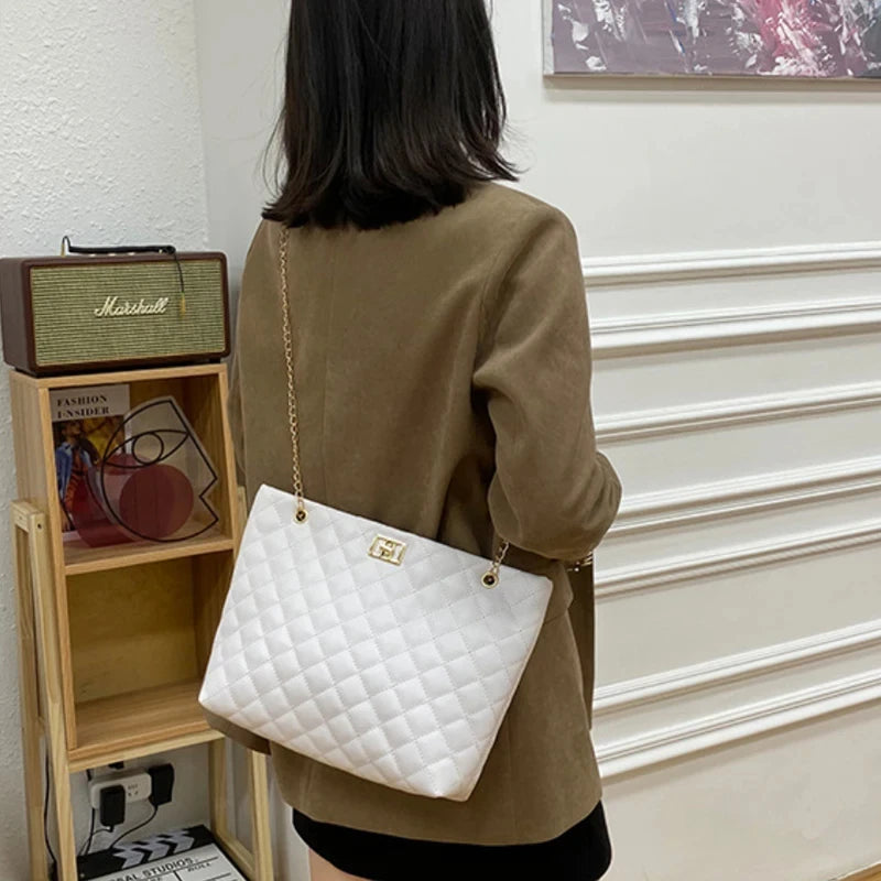 Lattice Leather Bag