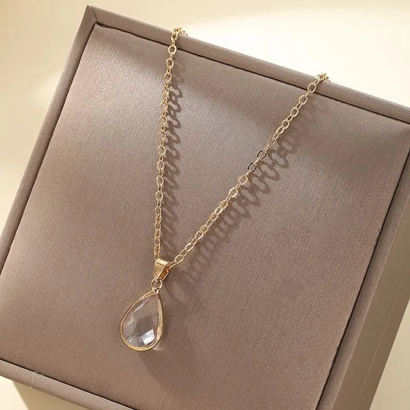 Crystal Drop Necklace