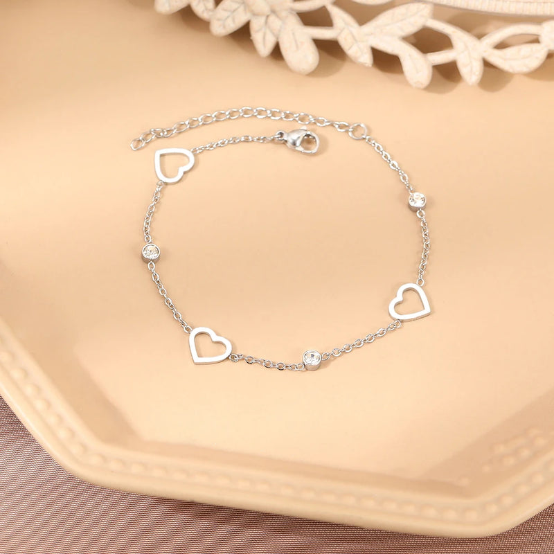 Heart Charm Bracelet