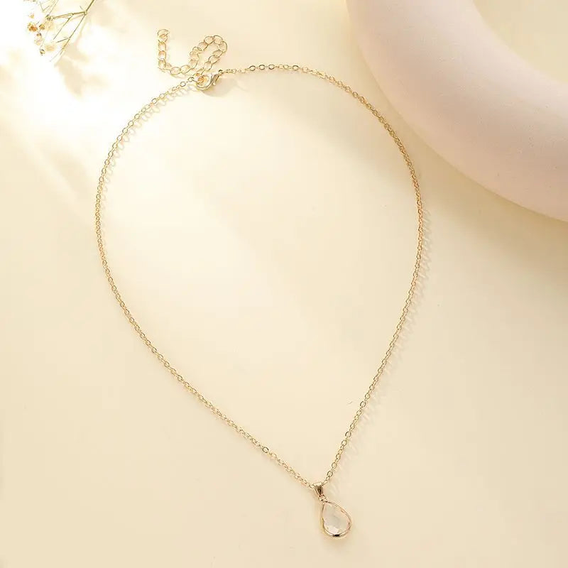 Crystal Drop Necklace