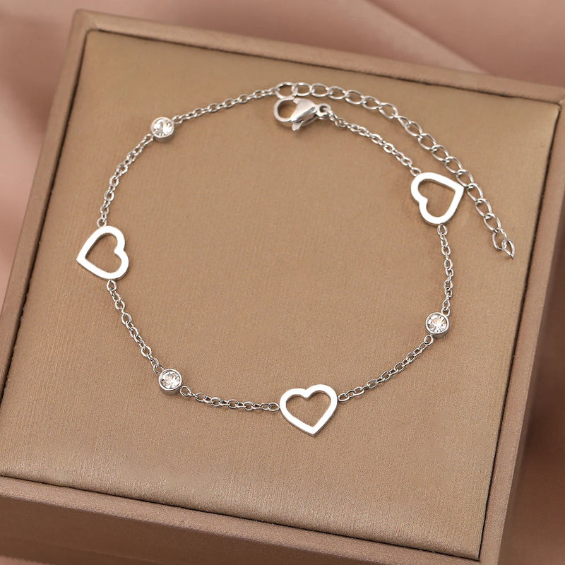 Heart Charm Bracelet